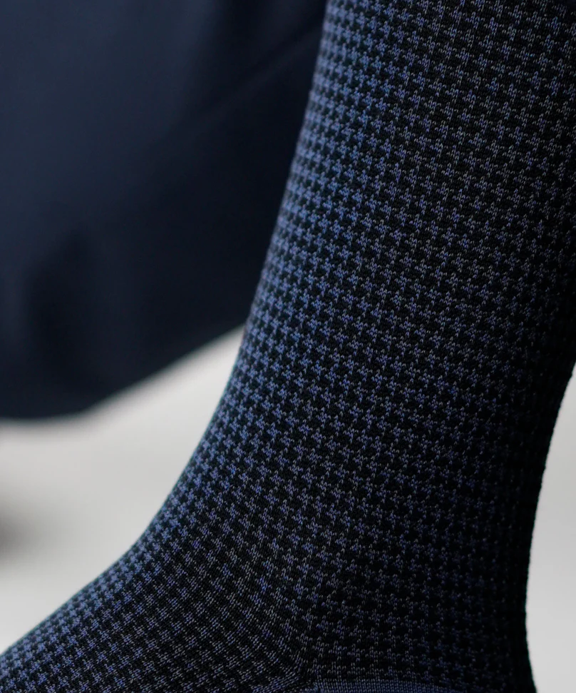 Airforce Blue Houndstooth - Image 4