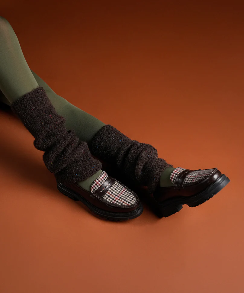 Mink Fur Leg Warmer - Brown - Image 5