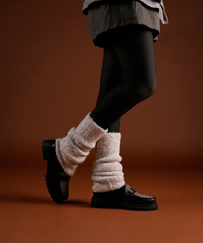 Mink Fur Leg Warmer - White - Image 5