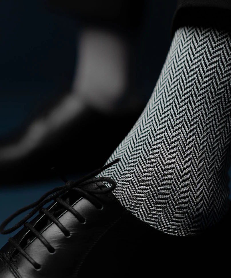 Navy Blue Herringbone - Image 5