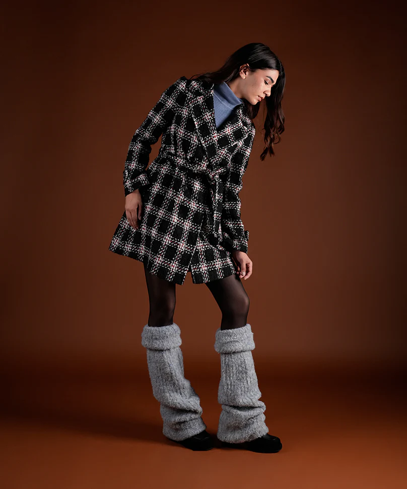 Plush Leg Warmer - Blue - Image 2