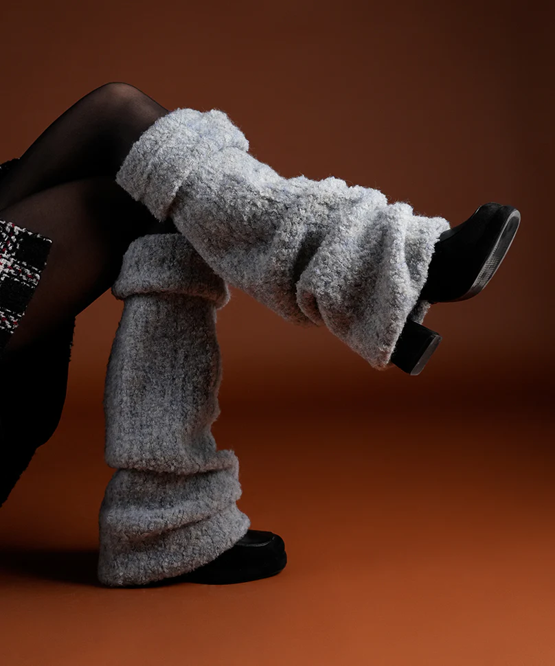 Plush Leg Warmer - Blue - Image 3