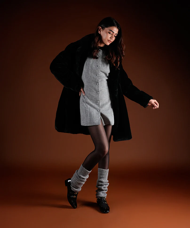 Ribbed Leg Warmers - Grey - Image 5