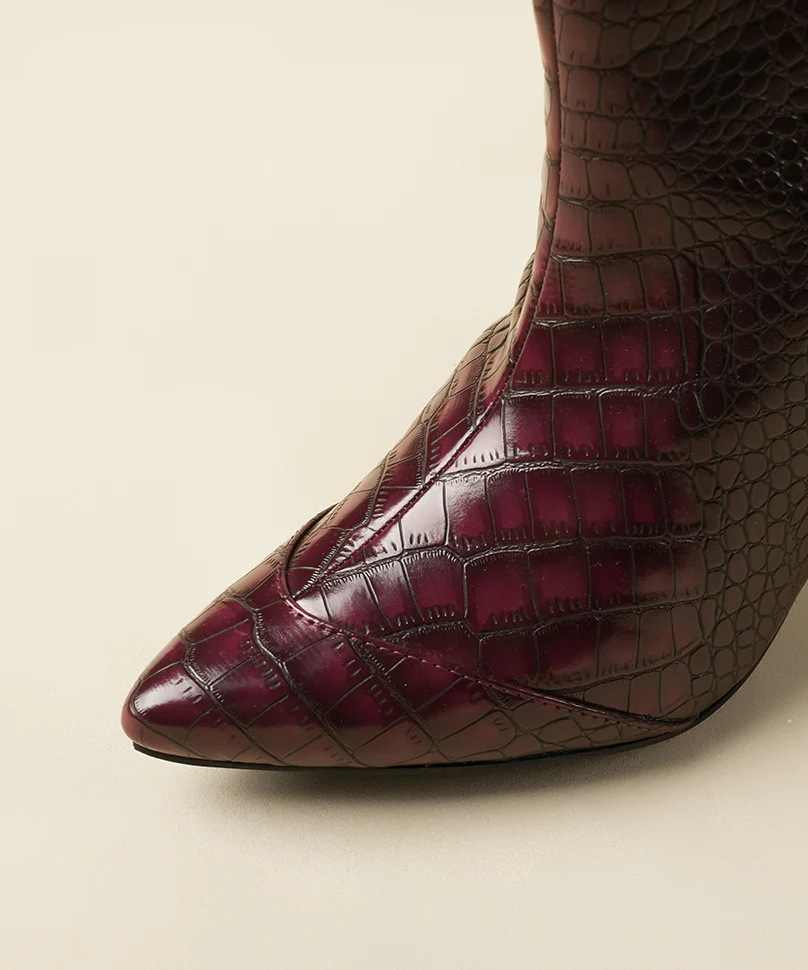 Sabrina - Croco Cherry - Image 3
