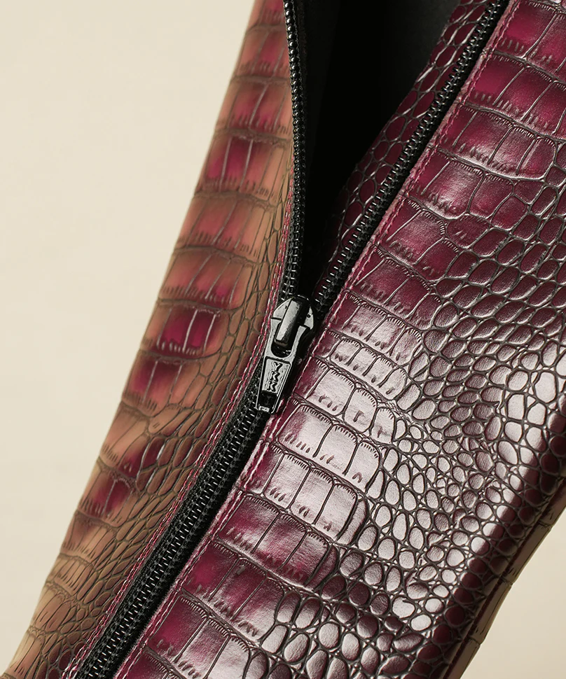 Sabrina - Croco Cherry - Image 6